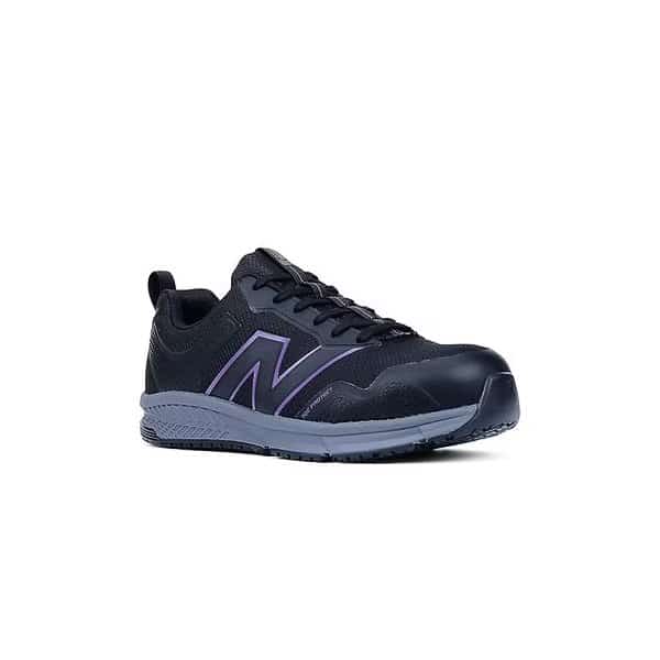 Women's Athletic Shoe, 6 B, Black/Purple, WIDEVOLBL