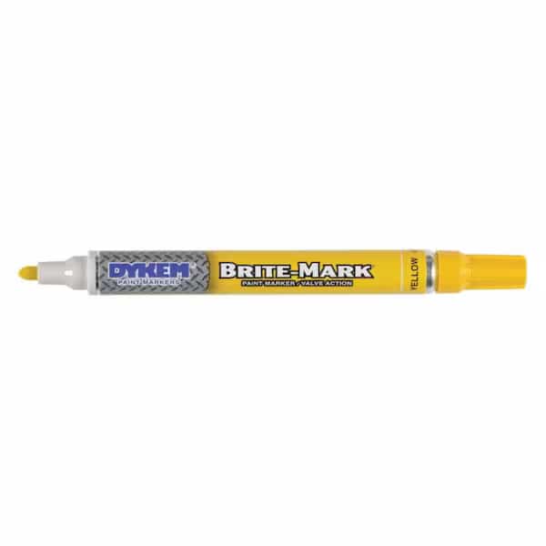 Dykem Brite-Mark Regular Line Yellow Marker, Dykem, Mfr#: 8030-8404
