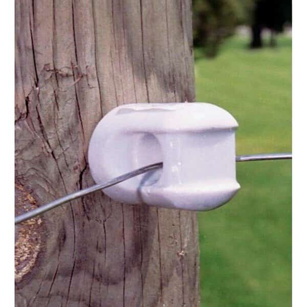 FiShock MP1933 Small ScrewIn Insulator, PolyropePolywire, Porcelain