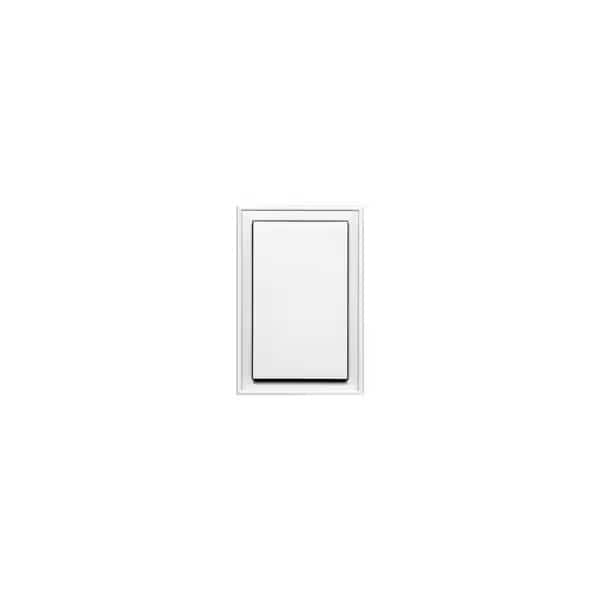 BUILDERS EDGE 130020001001 Mounting Block, 8-1/8 in W, White