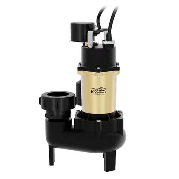 1/2 HP Cast Iron Sewage Pump with Vertical  Switch and Quick Connect Fitting