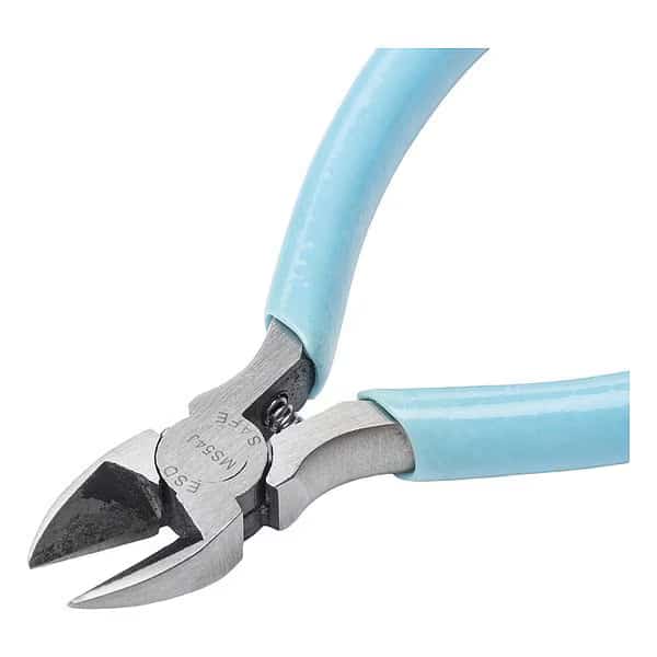 4 in Diagonal Cutting Plier Flush Cut Oval Nose Uninsulated
