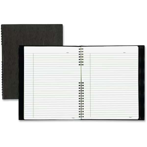 Blueline  Exec Wirebound Notebook, 8-1/2" x 11", Black Cover, 100 Sheets/Pad