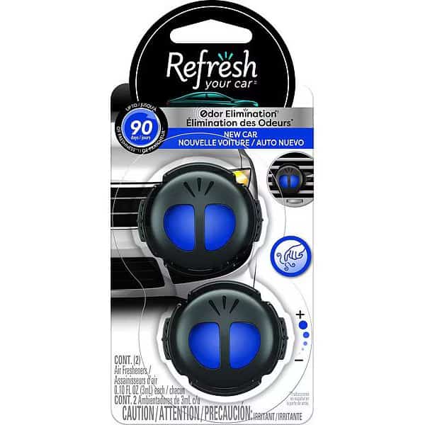 Air Freshener, Diffuser, Clear, New Car, PK2