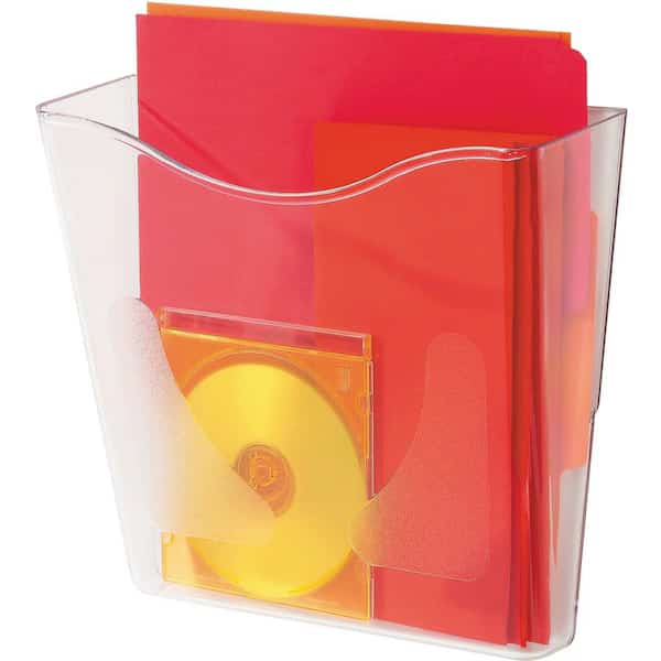 Wall File Pocket,10.3x10.9",Clear, Mfr#: 63001, DEFLECTO
