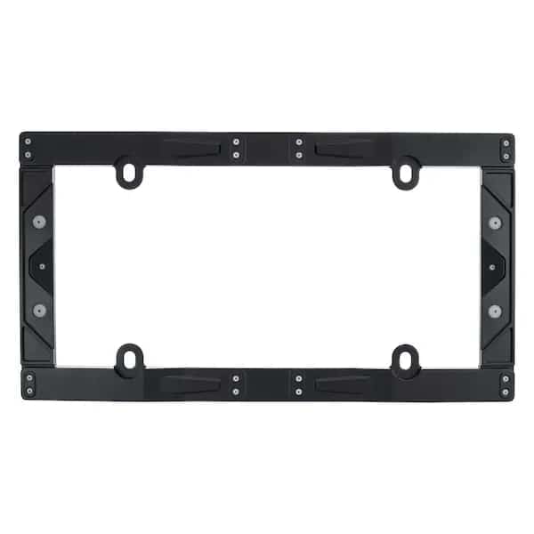 Industrial Textured Matte Black License Plate Frame