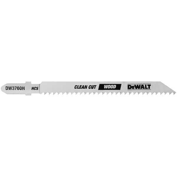 4" 10 TPI T-Shank Fine Cut Smooth Finish Wood Cutting Jig Saw Blade, Dewalt, Mfr#: DW3760H