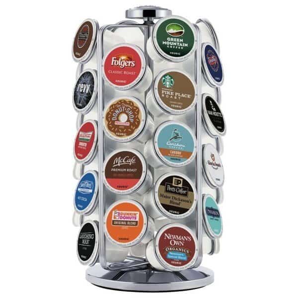 KEURIG K-Cup 121609 Pod Carousel, Metal Shelf, Silver