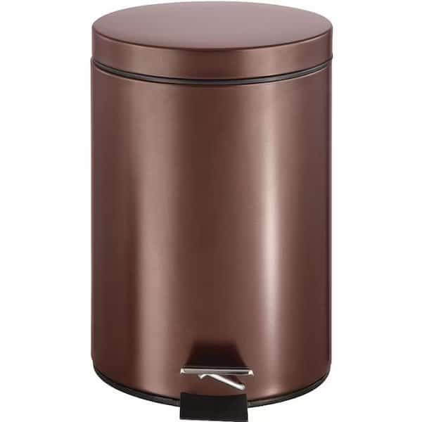 Simple Spaces LYP0701 Trash Can, 1.85 gal Capacity, 12 in H, Flat Lid Closure, Simple Spaces, Mfr#: LYP0701