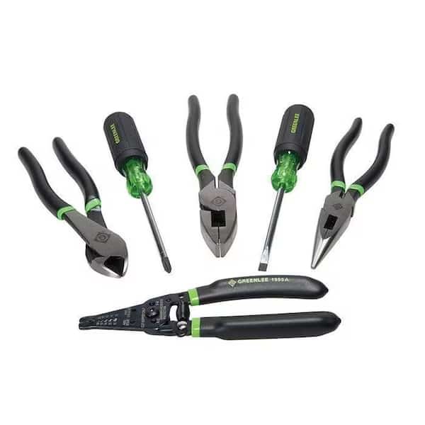General Hand Tool Kit,No. of Pcs. 6, Mfr#: 0159-36, GREENLEE