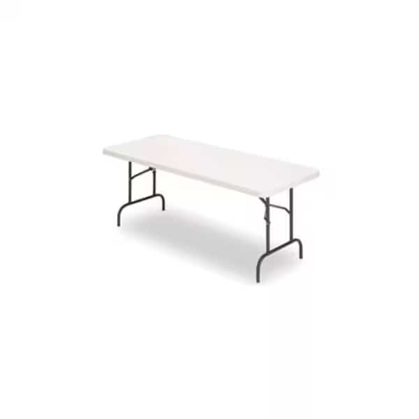 Rectangle IndestrucTable Commercial Folding Table, Platinum Granite - 24" x 48", 24" W, 48" L