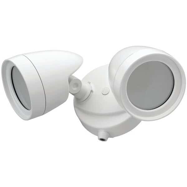 51401144 Security Light, 120 V, 20 W, 2Lamp, LED Lamp, Bright White Light, 4000 K Color Temp