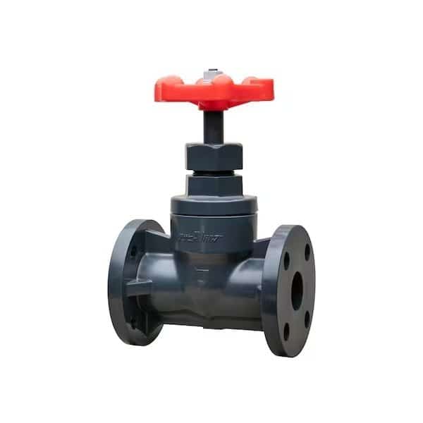 Valve, Globe, 3", PVC, Flanged
