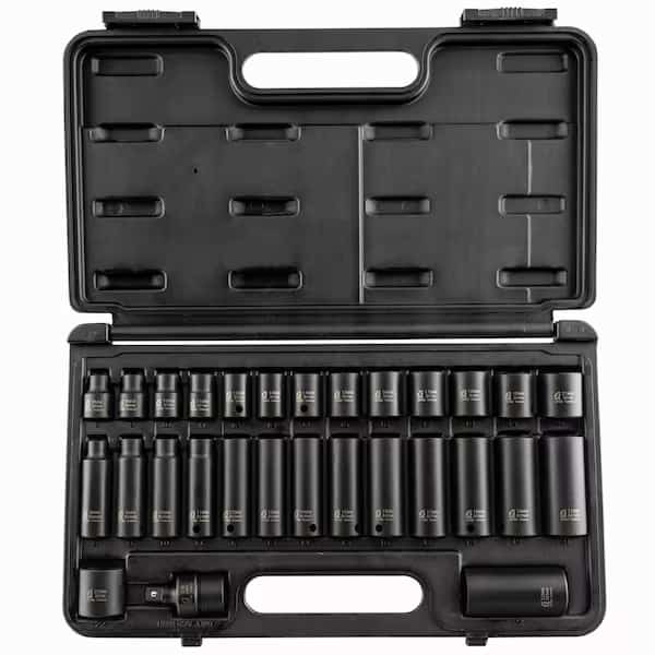 3/8" Drive Master Impact Socket Set, Metric