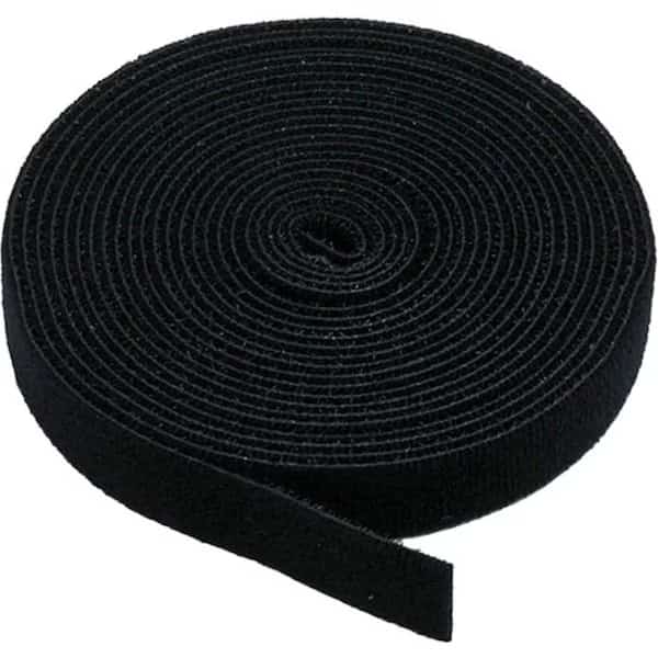 Reclosable Fastener, 5 yds, 3/4" Wd, Black