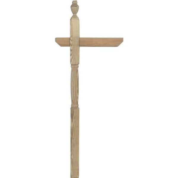 Mailbox Post, 4 in L, 4 in W, 72 in H, Southern Yellow Pine