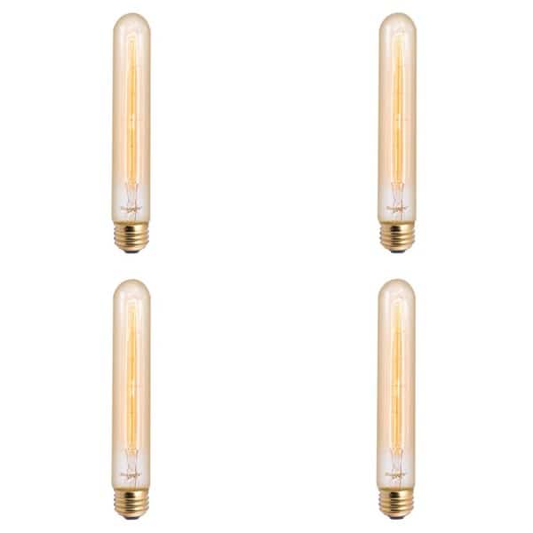 30 Watt Dimmable Antique T9 Nostalgic Hairpin Incandescent Light Bulbs with E26 Base, 4 PK