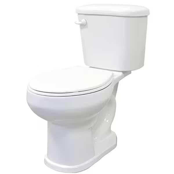 Toilet, Round Bowl, 128 gpf Flush, White