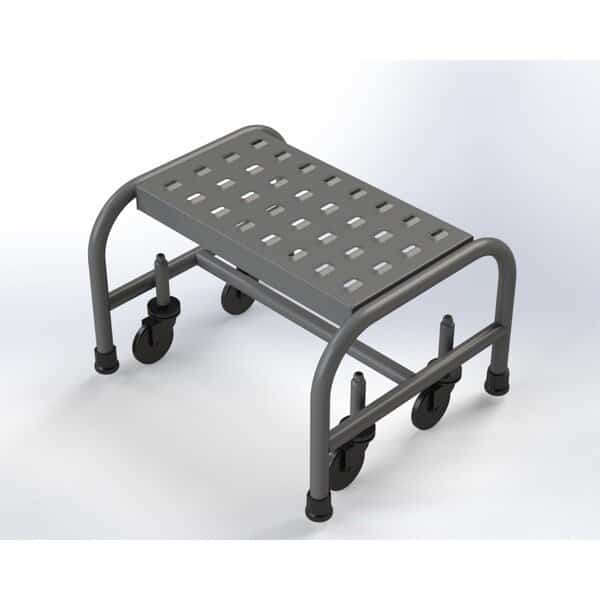 Ind Rolling Ladder,Rnd Tube,1 Step,16", Mfr#: B1220SU, EGA PRODUCTS