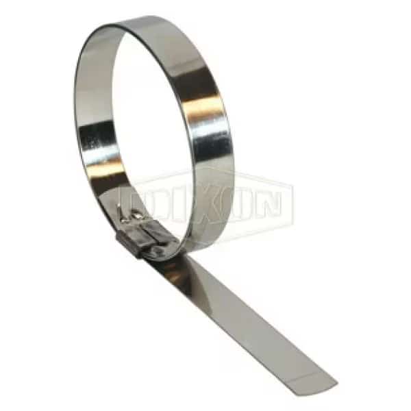 HB Series Center Punch Smooth ID Band Clamp, 8 ID x 0.025 in Thick, 201 SS, Domestic