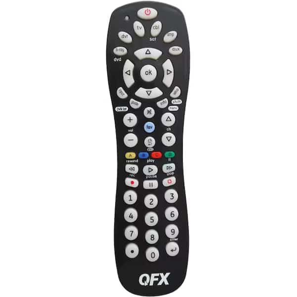 Universal 6-in-1 Remote with Glow-in-the-Dark Buttons