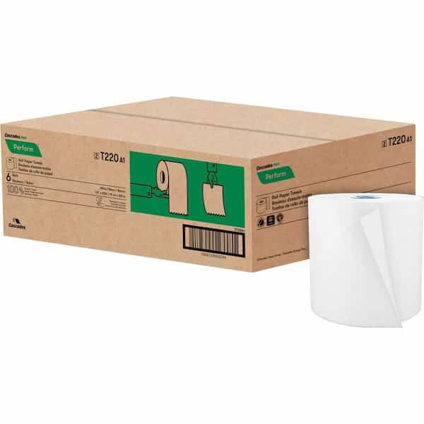 Paper Towels, White, 6 PK