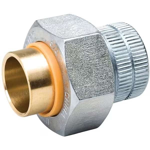 Pipe Union, 34 in, FIP x Sweat, Brass, 250 psi Pressure