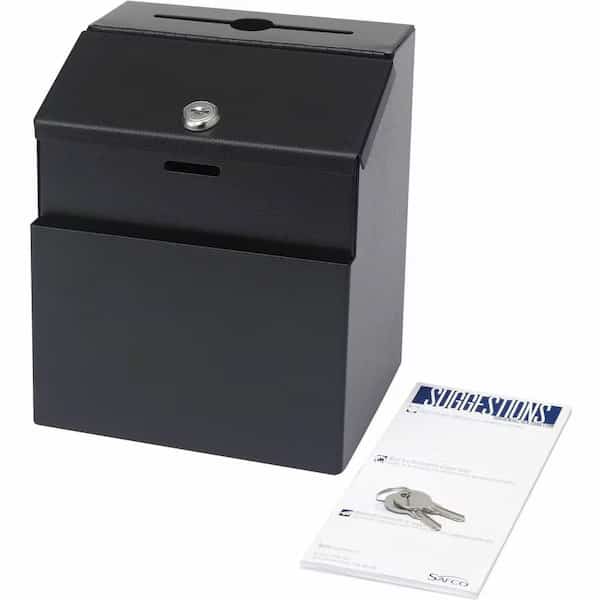 Suggestion Box, Steel, Black