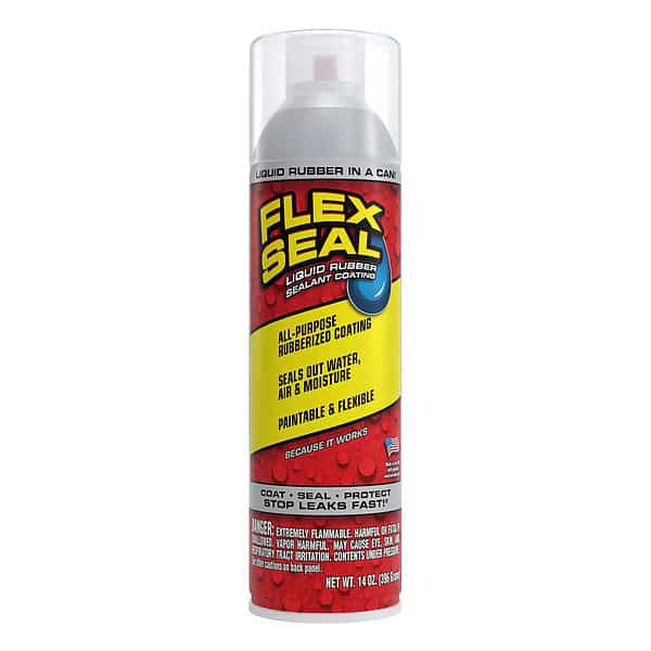 Aerosol Rubber Sealant, Clear, 14 oz.