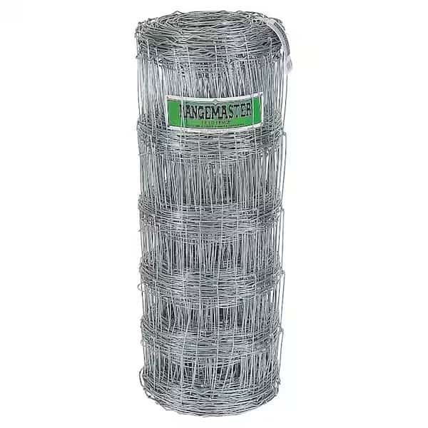 Field Fence, 330 ft L, 39 in H, 12 ga Gauge, Steel, Galvanized, Rangemaster, Mfr#: 6659