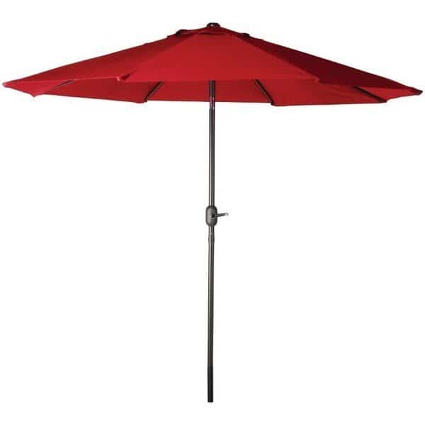 Crank Umbrella, 929 in H, 1079 in W Canopy, 1079 in L Canopy, Round Canopy, Steel Frame