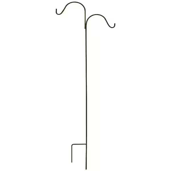 Shepherd Hook, 24 in L, 64 in H, Steel, Matte Hammertone Bronze