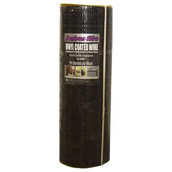 11 03 38 24 Hardware Cloth, 100 ft L, 36 in W, 19 Gauge, 12 x 12 in Mesh, Galvanized, Black