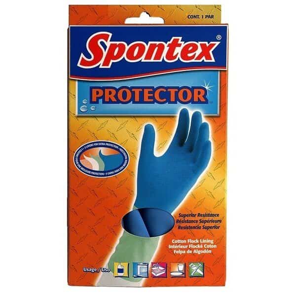 11951 HeavyDuty Protector Gloves, S, Rubber, Blue