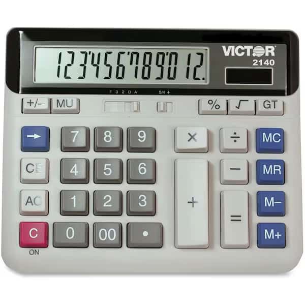 Desktop Calculator, Basic, 6in.Lx7-1/2in.W