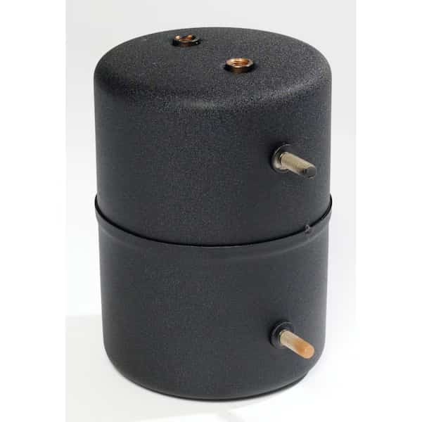 138 Cubic", Black, 2 Mounting Studs