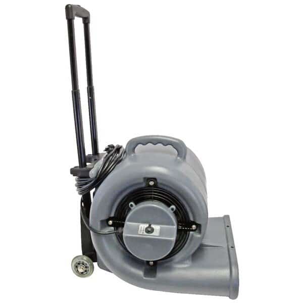 High Roller Air Mover - 1/2 hp, 3 speed, with 20' cord. w/ retractable handle and wheels.