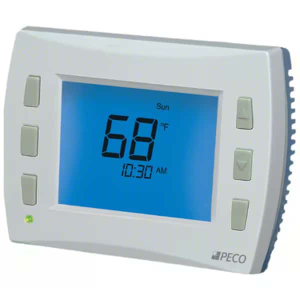 Fan Coil Thermostat, Digital, Push Button
