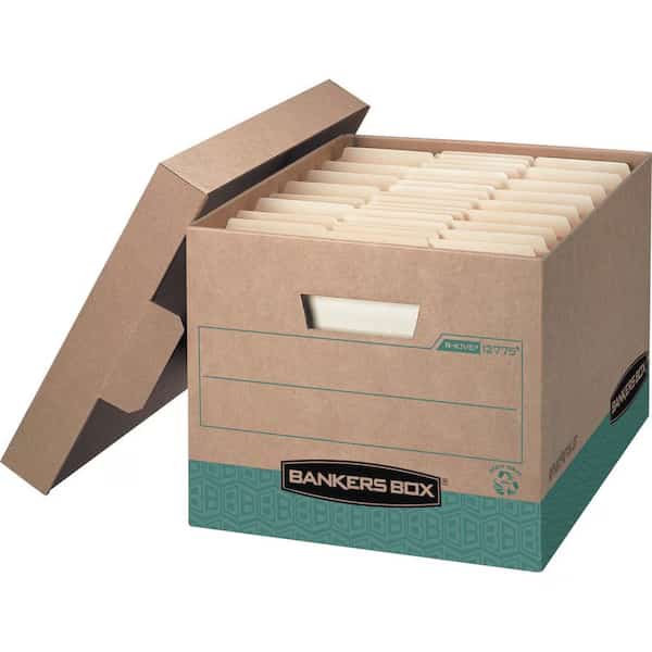 File Box, 3-Ply Cardboard End; 2-Ply Cardboard Side; 2-Ply Cardboard Bottom, 12.75" W, 16.5" D