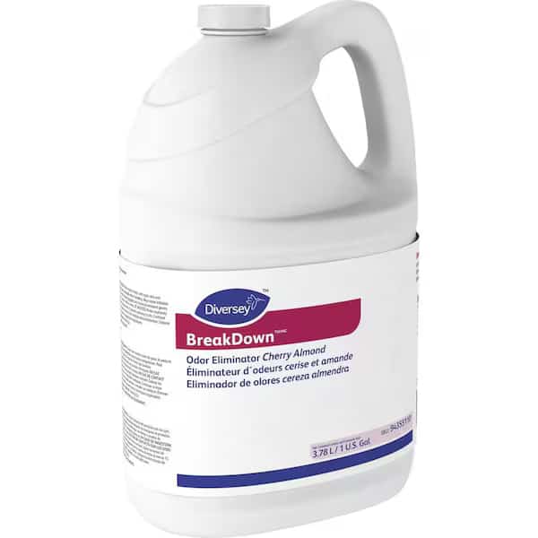 Breakdown Odor Eliminator, Cherry Almond Scent, Liquid, 1 gal Btl, PK4