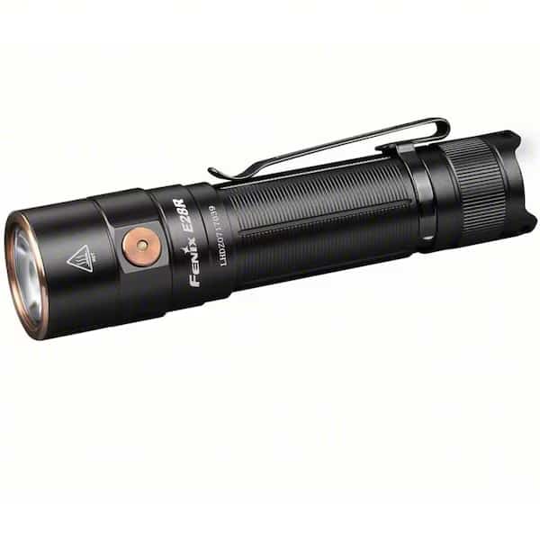 Rechargeable Flashlight, Black, 1500 lm