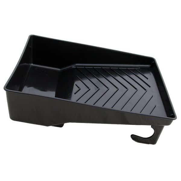 45 Paint Tray, 14938 in L, 11374 in W, 3 qt Capacity, Plastic, Black
