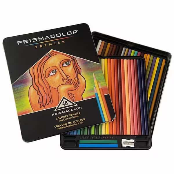 Sanford Ink 3598THT Premier Colored Woodcase Pencils; 48 Assorted Colors per Set