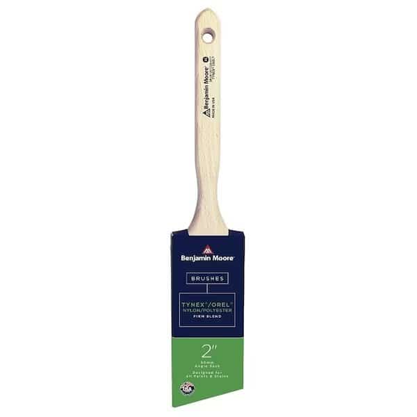 Paint Brush, Firm Brush, 21116 in L Bristle, OrelTynex Bristle, Angle Sash Handle, Benjamin Moore, Mfr#: U61220-017