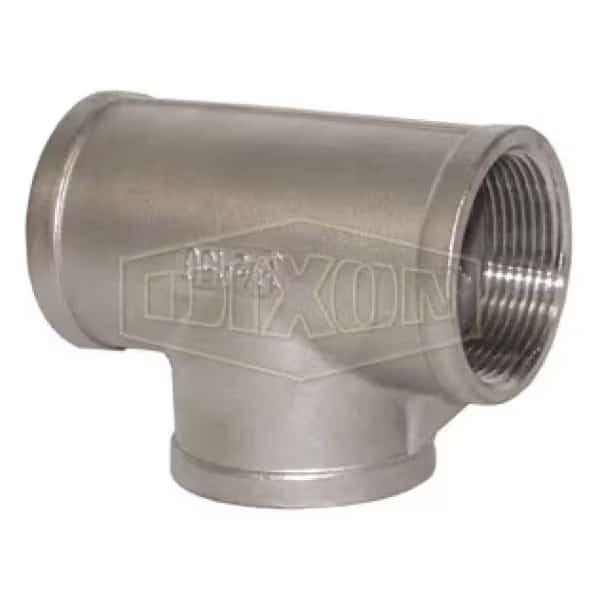 Threaded Pipe Tee, 1 in, FNPT, 150 lb, 316 SS, Domestic