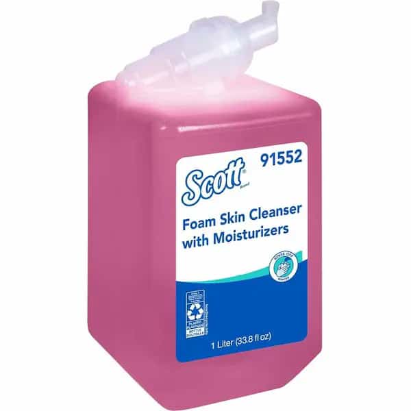 Foam Hand Soap, 1.0 L Hand Soap Refills for compatible Scott Essential Manual Dispensers (6 Bottles)
