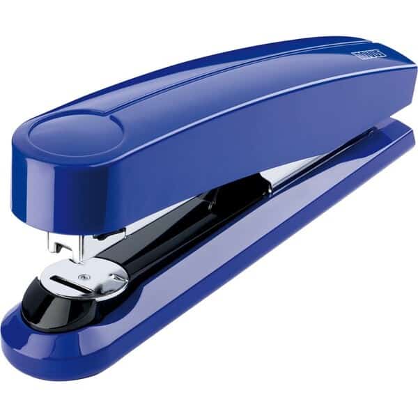 Flat Clinch Executive Stapler, B5, Blue
