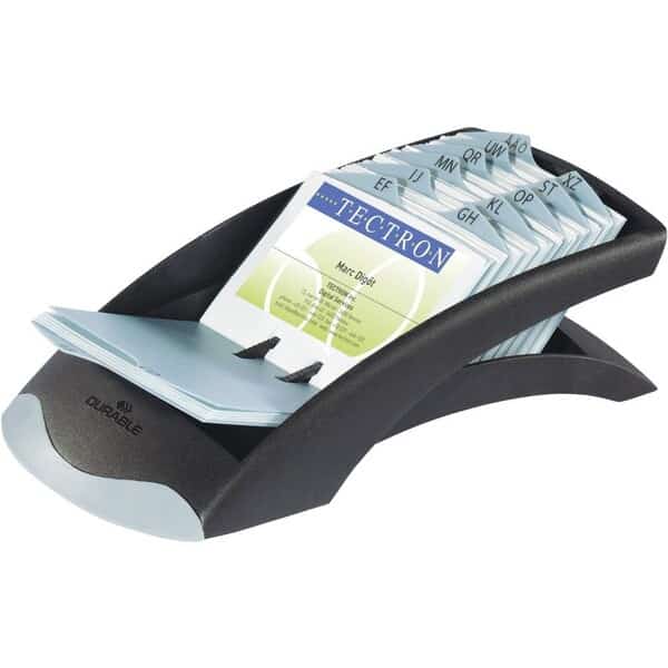 Durable® VISIFIX® Desk Business Card File, Durable Office Products, Mfr#: 241301