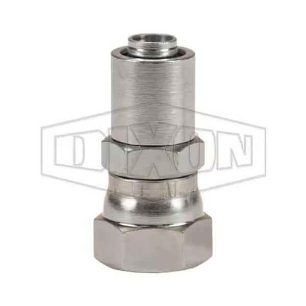 Crimp Collar, 5/8 in, Female JIC Swivel, Carbon Steel, Domestic