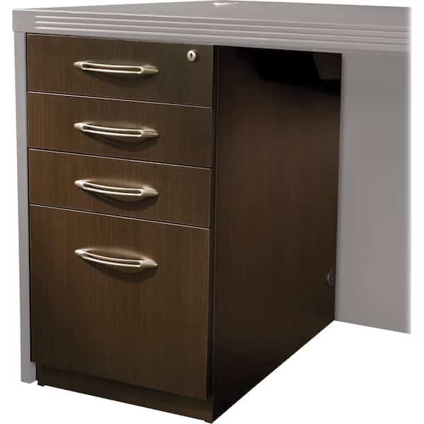 15.24" W Credezna Pedestal, Mocha, Mayline, Mfr#: APBBF26LDC